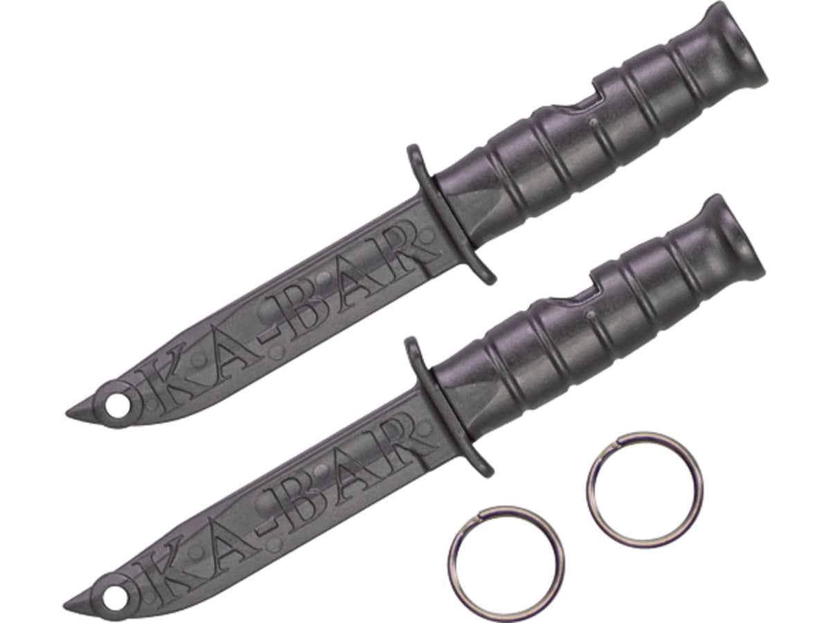 Ka-bar Knives Ka-bar Emergency Whistle 2-pk W/ Nickel Plated Key Rings