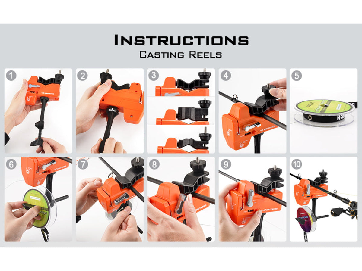 Kast King Kalibrate Line Spooler Orange/Black KKTALIMSPLKBLCOR