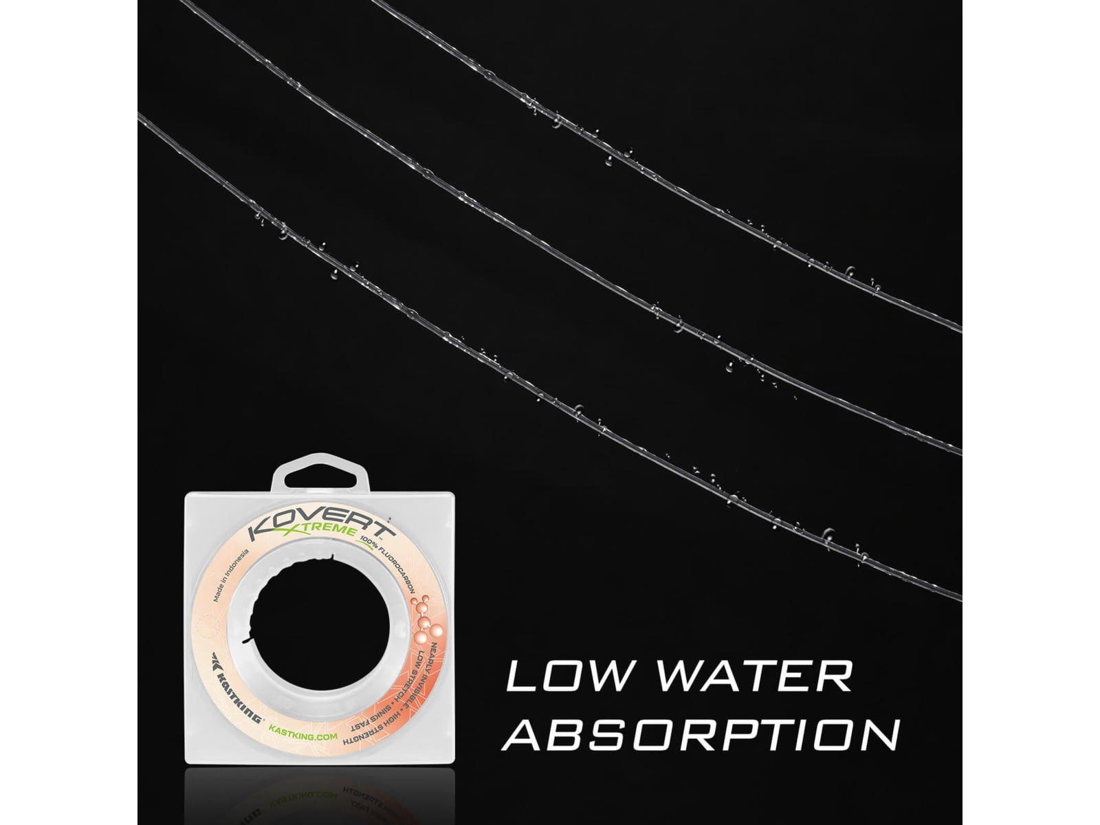 Kast King Kovert Xtreme Fluorocarbon Fishing Line Clear