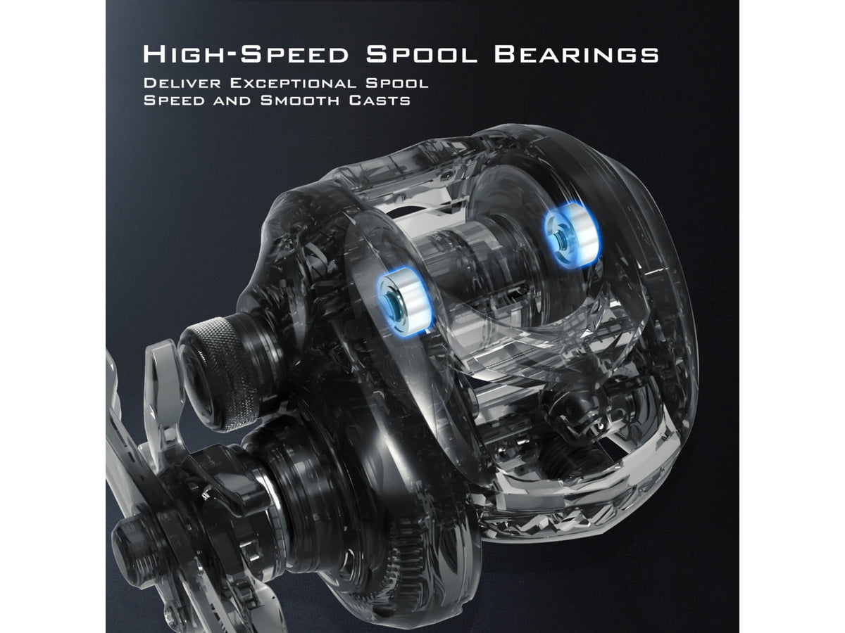 Kast King MegaJaws Elite Baitcasting Reels Left 7.2:1 KKRLCSTMJE72LDX
