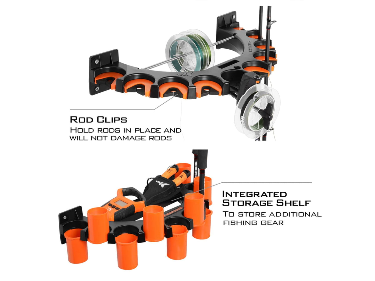 Kast King V10LS Spooling Station and Rod Rack Orange/Black KKTAROMRRV10LSOR