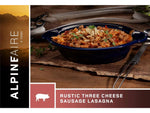 Katadyn Alpine Aire Foods Rustic Three Cheese Sausage Lasagna