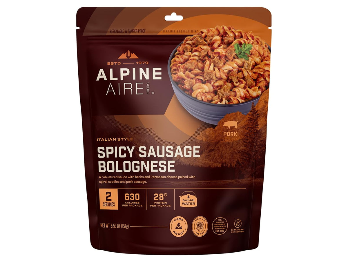 Katadyn Alpine Aire Foods Spicy Sausage Bolognese 1 Serving 62630