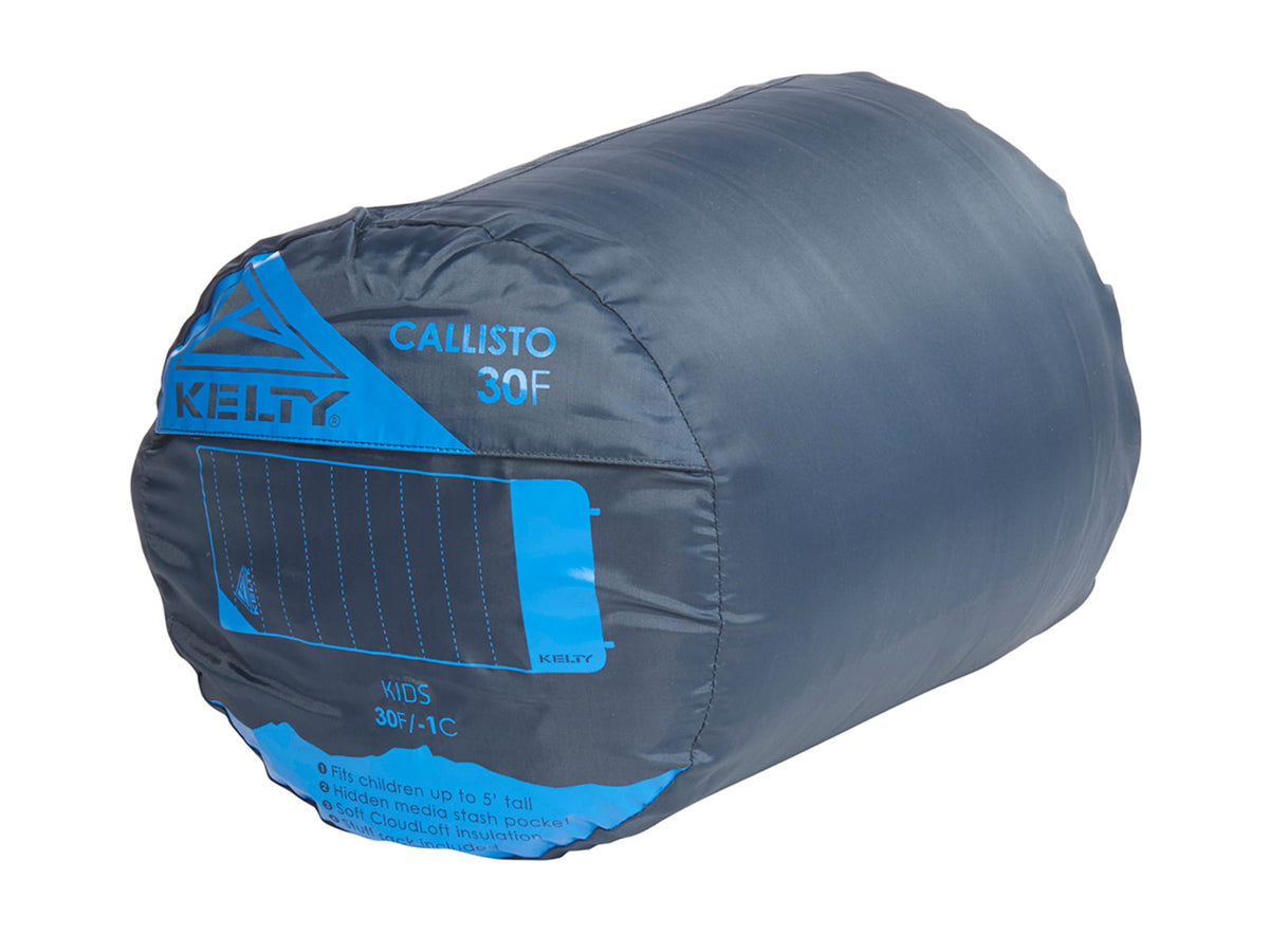 Kelty Callisto Kids 30 Deg Sleeping Bag - Kids Midnight Navy Short