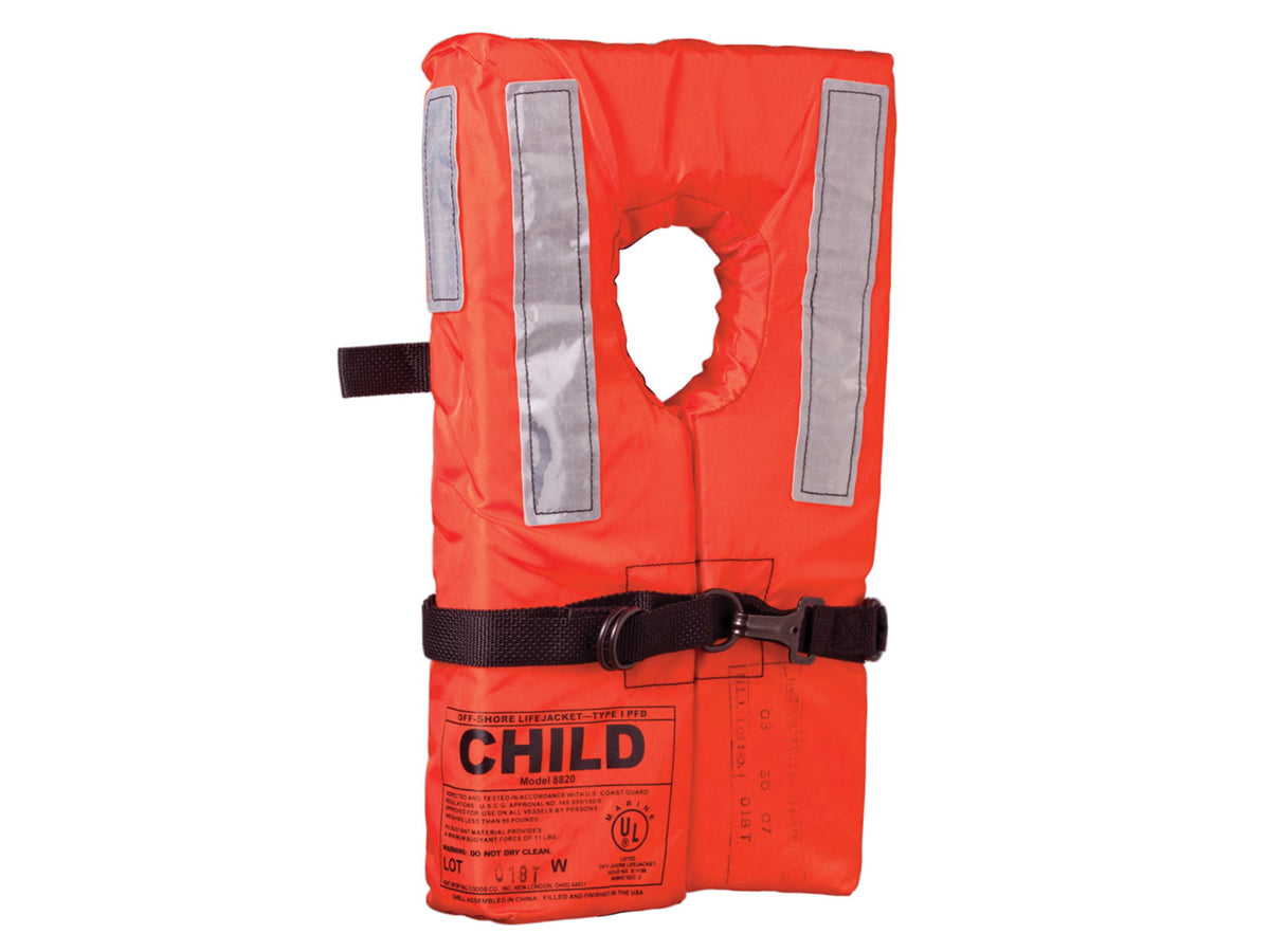 Kent Sporting Goods Type I Collar Style Life Jacket - Child 100100-200-002-12