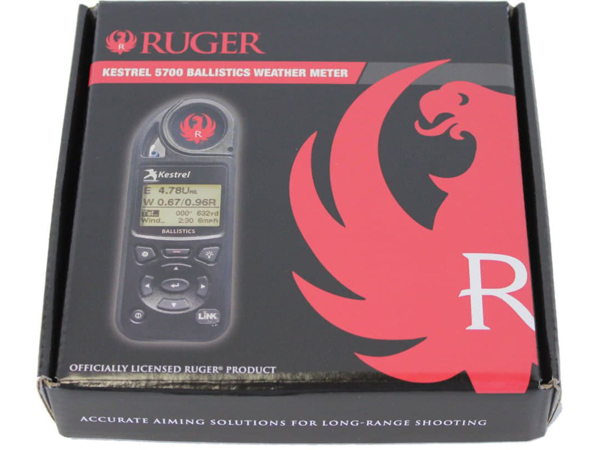 Kestrel Ruger 5700 Ballistics Weather Meter with LiNK Black 5.0 x 1.9 x 1.1 in