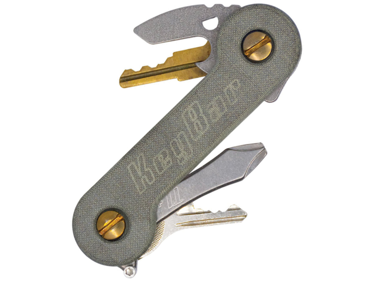KeyBar Green Linen Micarta