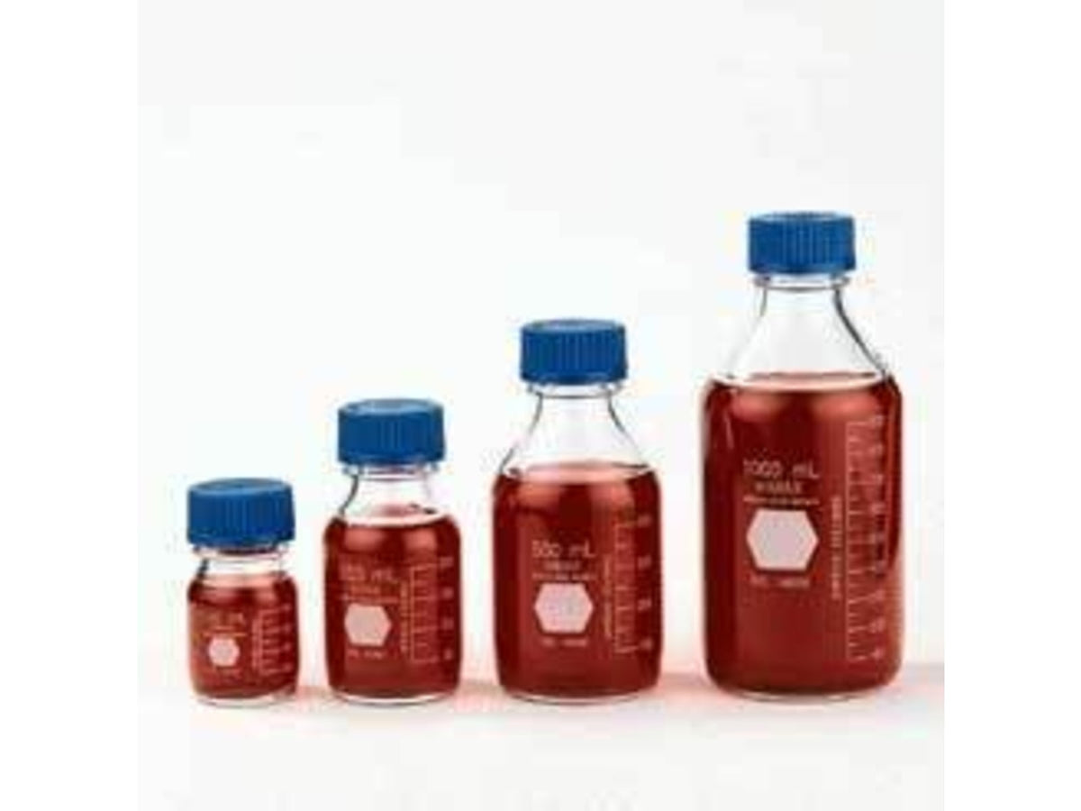 Kimble/Kontes KIMAX GL45 Media/Storage Bottles Graduated Kimble Chase 14396 2000 Media Bottles Without Cap
