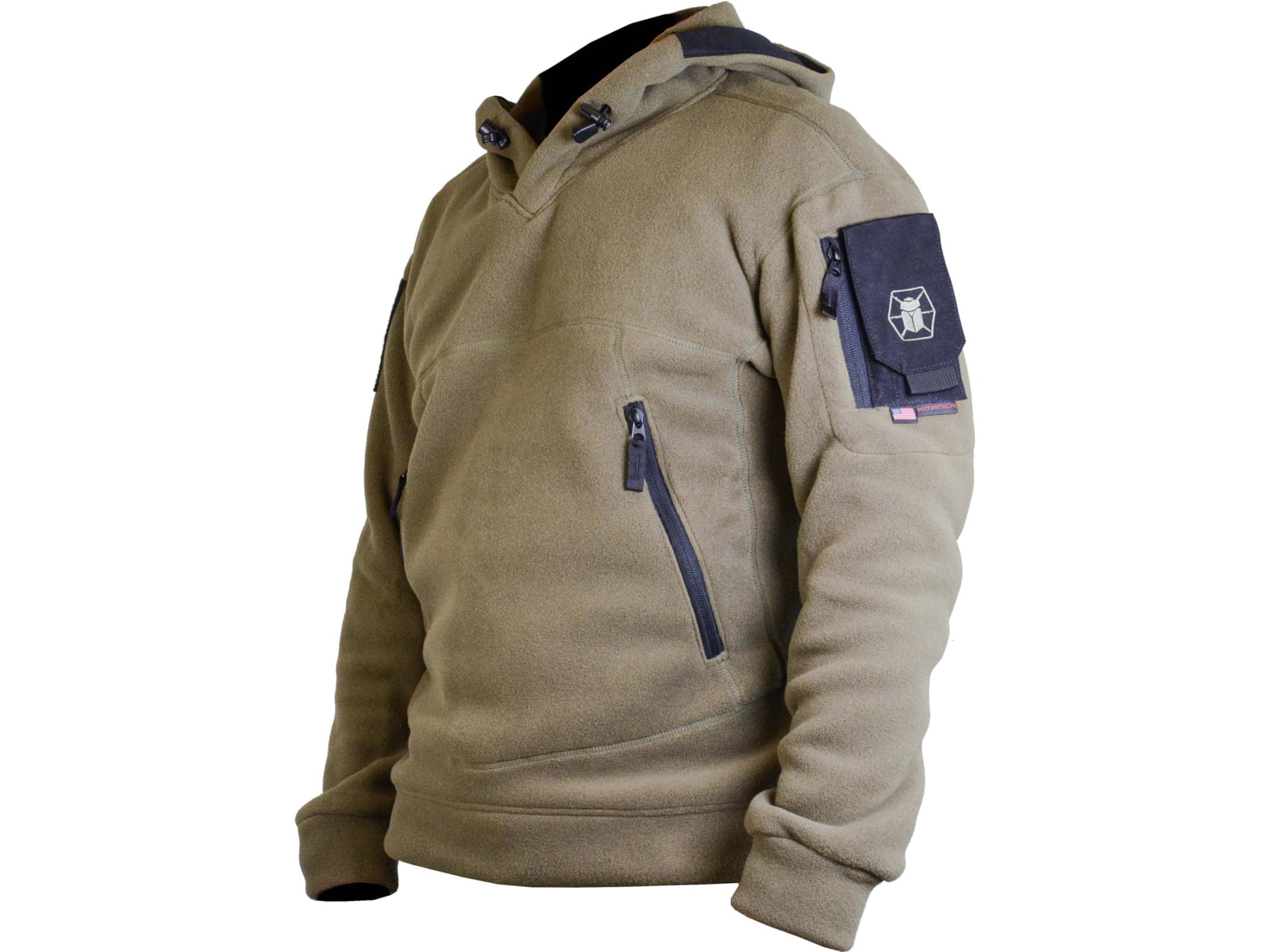 KITANICA American Fleece Hoodie - Men's Large Regular Ranger Green