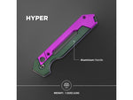 Kizer Cutlery Hyper Aluminium Handle Purple/Green H3632PG