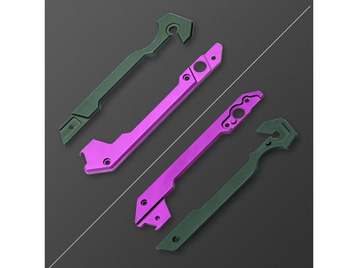 Kizer Cutlery Hyper Aluminium Handle Purple/Green H3632PG