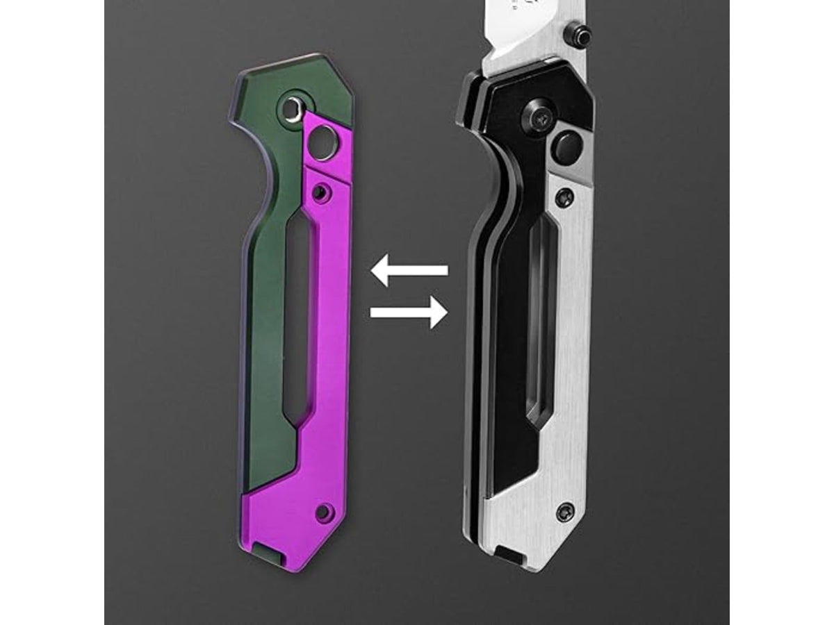 Kizer Cutlery Hyper Aluminium Handle Purple/Green H3632PG