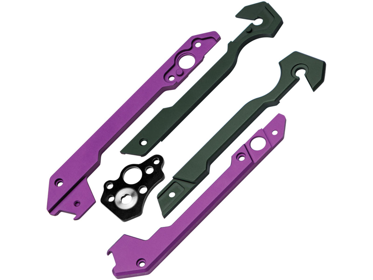 Kizer Cutlery Hyper Aluminium Handle Purple/Green H3632PG