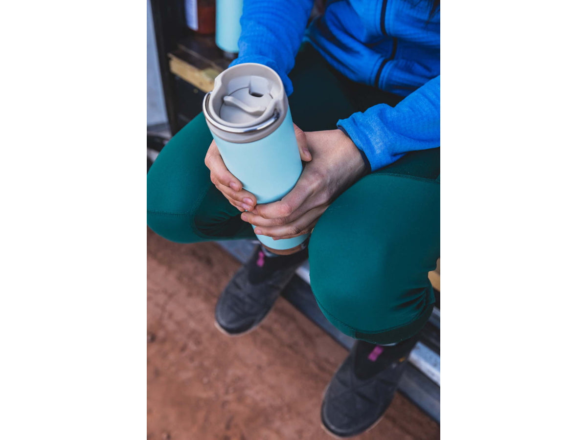USED Klean Kanteen TKWide w/Twist Cap 20oz Blue Tint