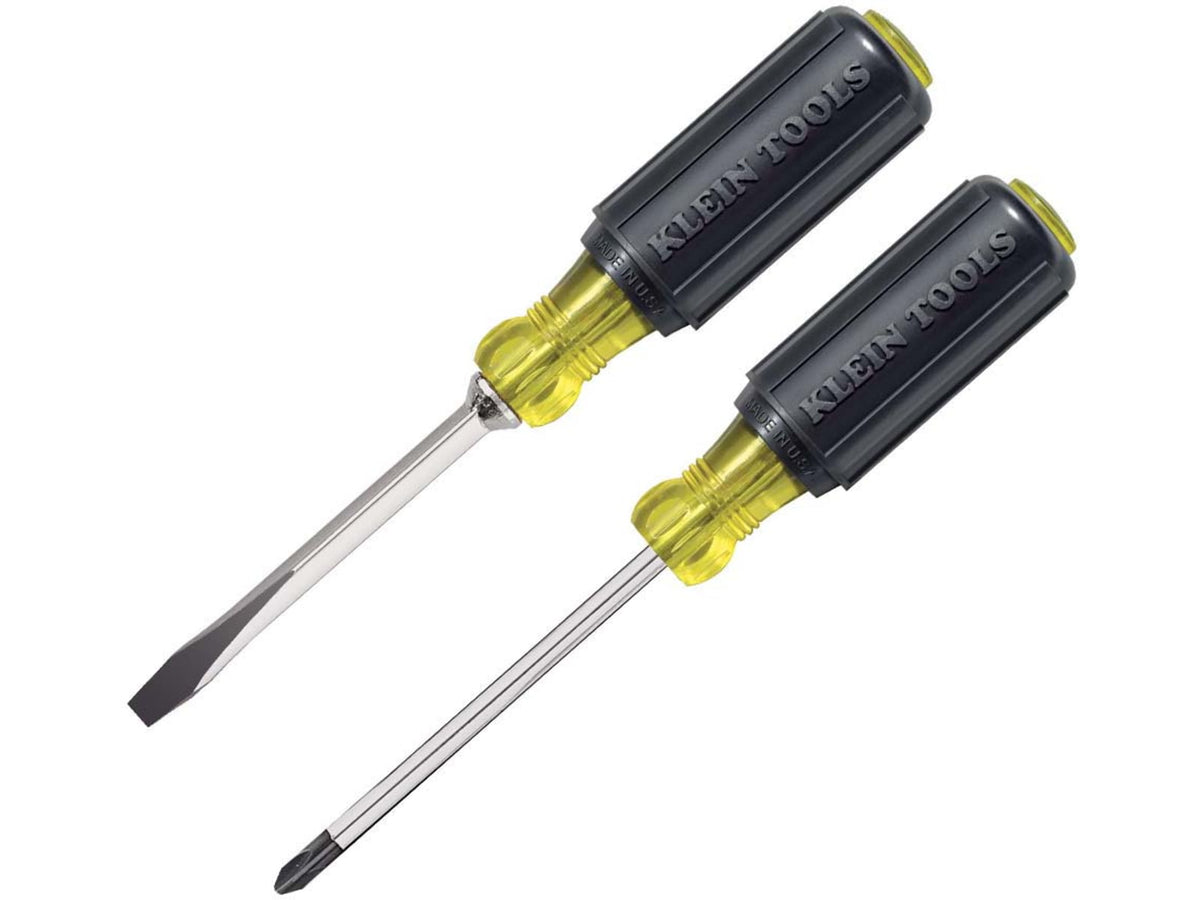 Klein Tools 1/4 Keystone Screwdriver Set #2 Phillips Cushion-Grip 2Piece Black 85442