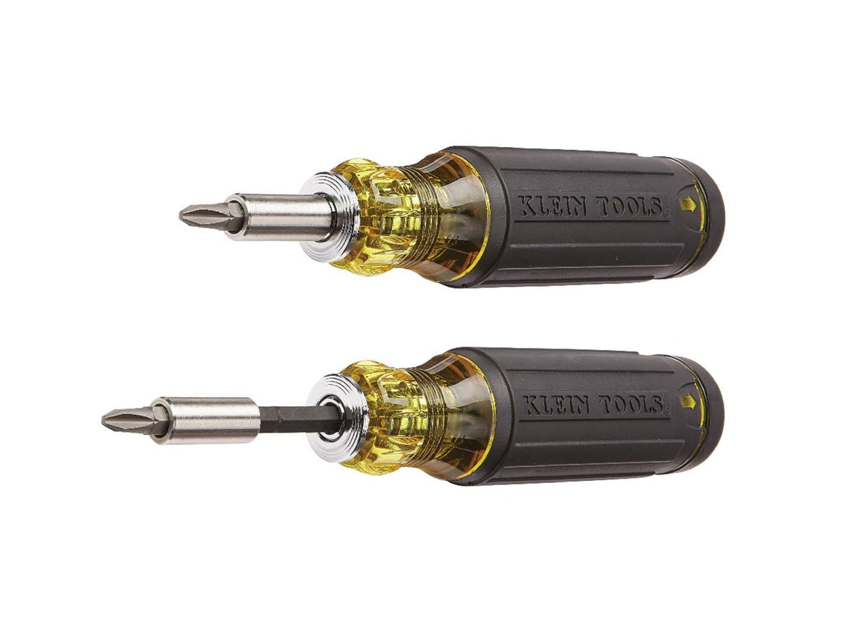 Klein Tools 14in1 Multi-Bit Adjustable Length Screwdriver Black/Yellow 32303