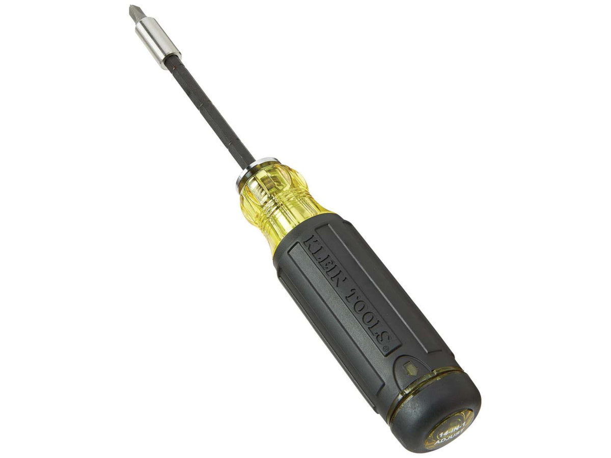 Klein Tools 14in1 Multi-Bit Adjustable Length Screwdriver Black/Yellow 32303