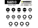 Klein Tools 14in1 Precision Screwdriver/Nut Driver Black/Yellow 32314