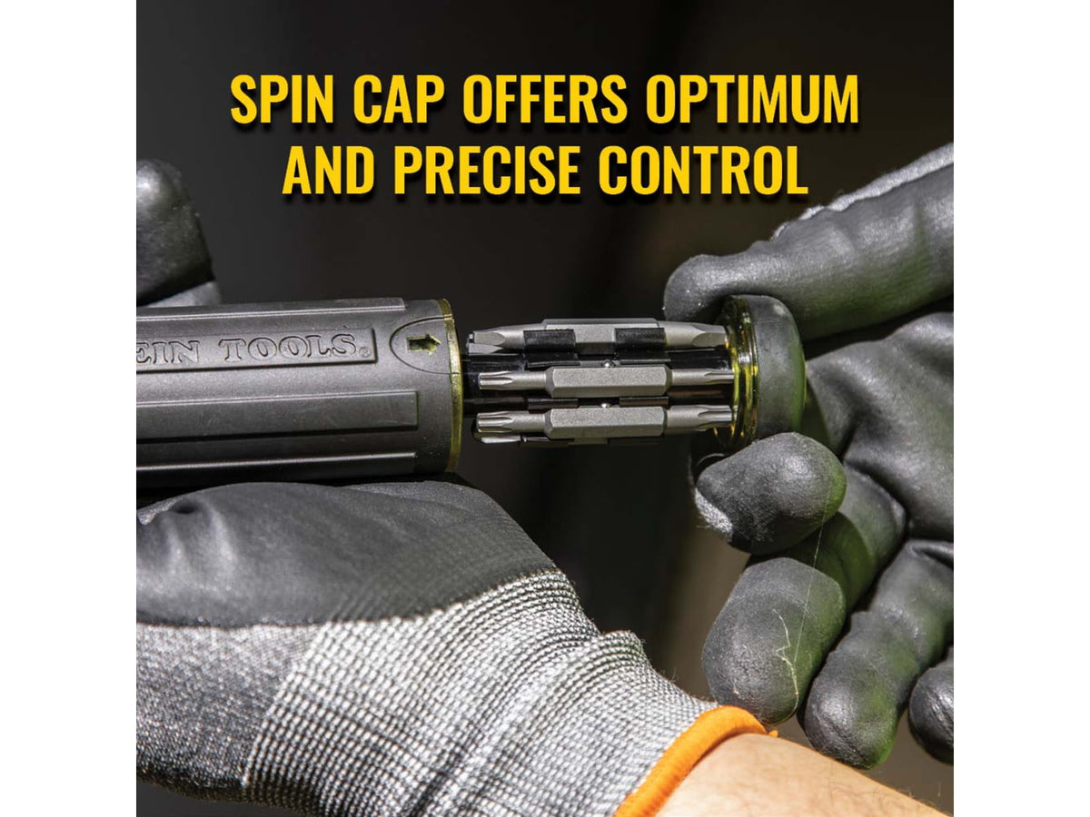 Klein Tools 15in1 Multi-Bit Ratcheting Screwdriver Black/Yellow