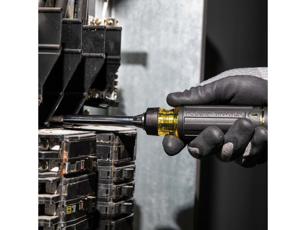 Klein Tools 15in1 Multi-Bit Ratcheting Screwdriver Black/Yellow