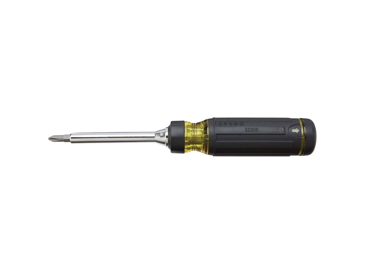 Klein Tools 15in1 Multi-Bit Ratcheting Screwdriver Black/Yellow