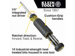 Klein Tools 15in1 Multi-Bit Ratcheting Screwdriver Black/Yellow