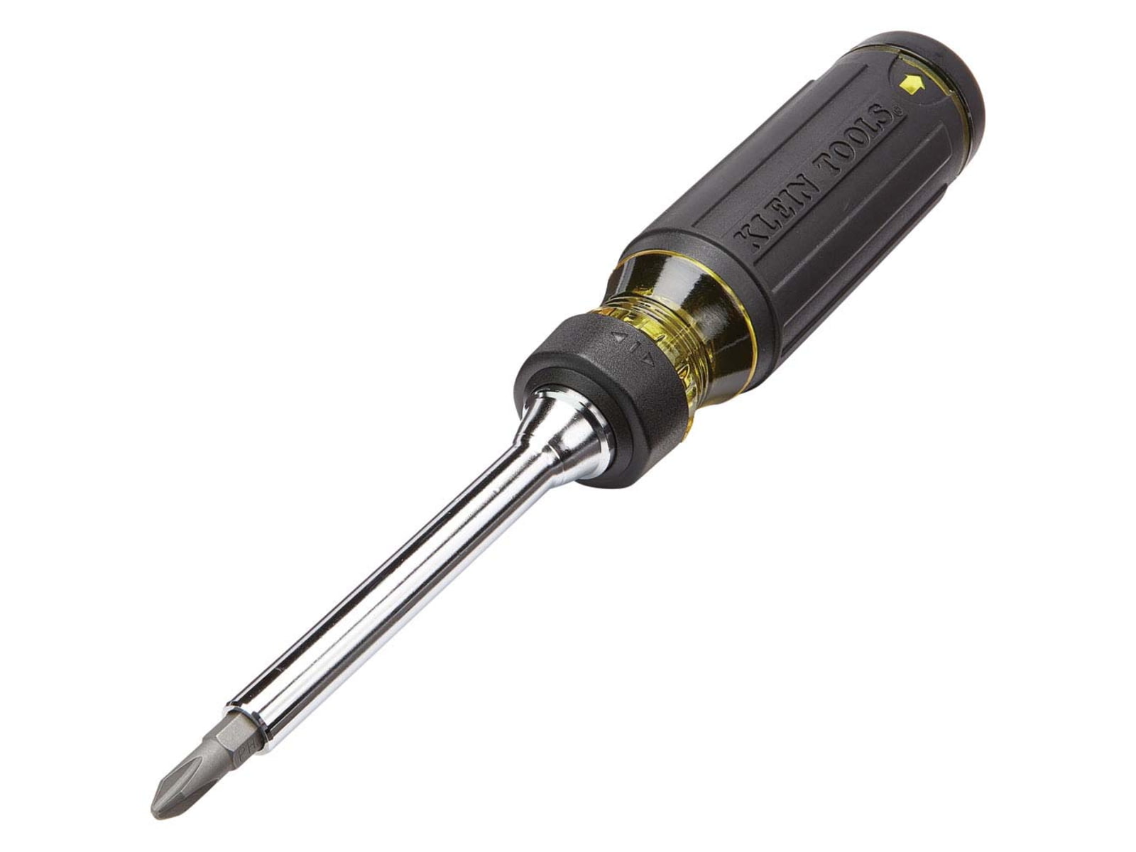 Klein Tools 15in1 Multi-Bit Ratcheting Screwdriver Black/Yellow