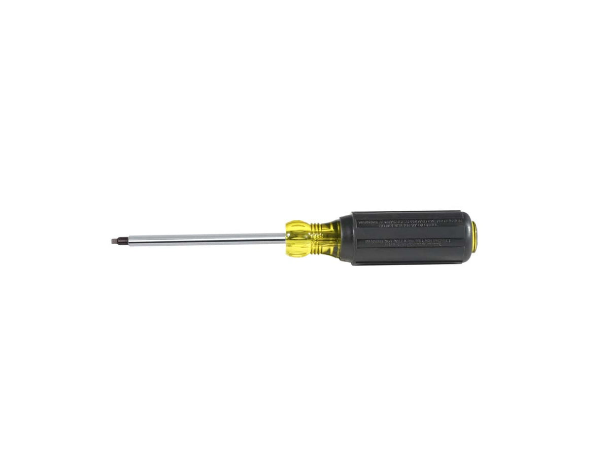 Klein Tools #2 Square Screwdriver 4In Round Shank Orange/Black 662