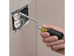 Klein Tools 2in1 Multi-Bit Screwdriver Rapi-Drive Phillips and Slotted Bits Black/Yellow 67100