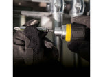 Klein Tools 6in1 Multi-Bit Ratcheting Screwdriver Stubby Ph Sl Sq Nut Bits Black/Yellow 32594