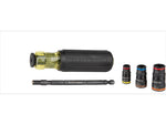 Klein Tools 7in1 Impact Rated Flip Socket Set w/Handle Black/Yellow 32910