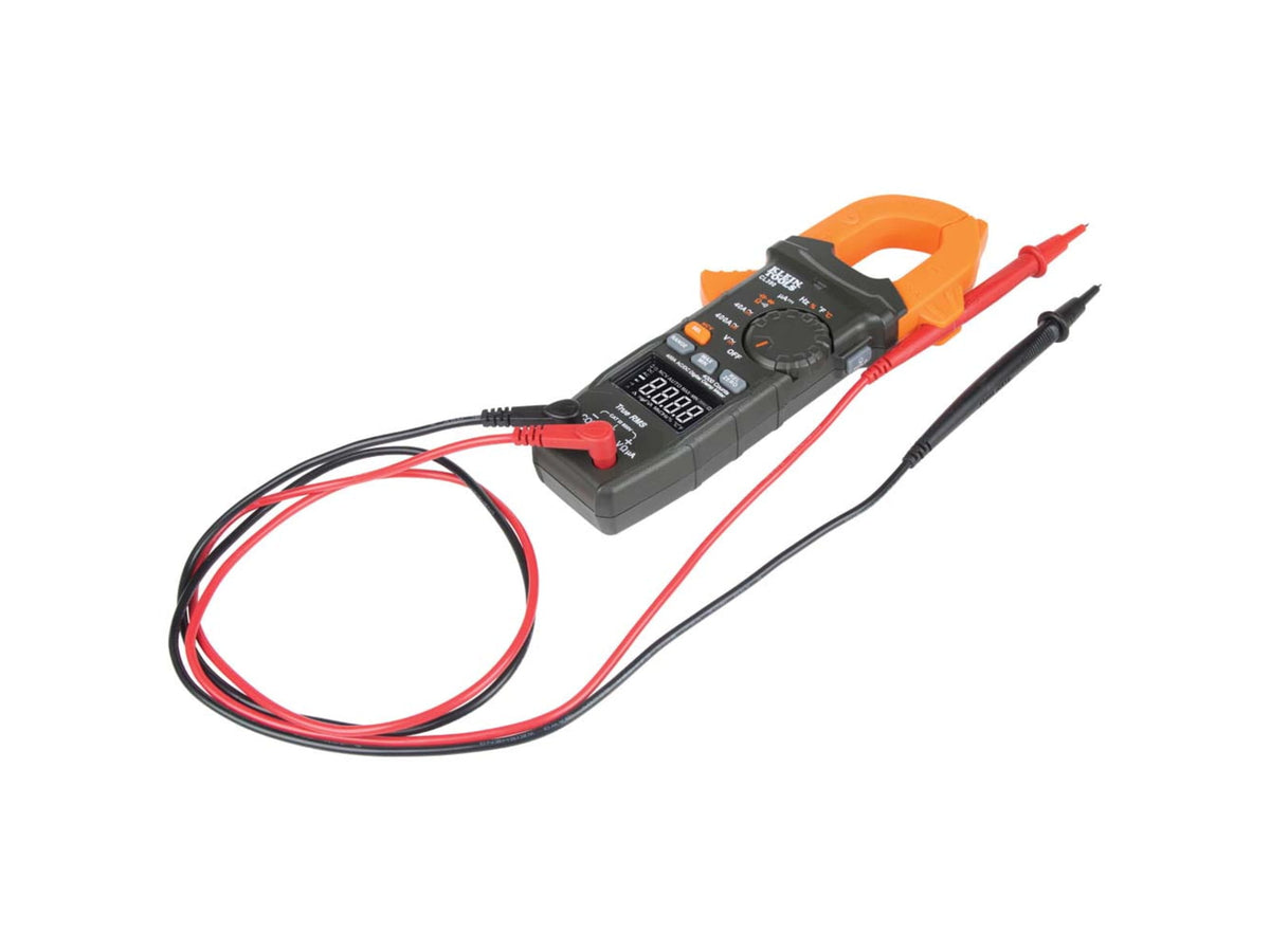 Klein Tools AC/ DC Digital Clamp Meter Auto-Ranging 400 AmP Orange/Black CL390
