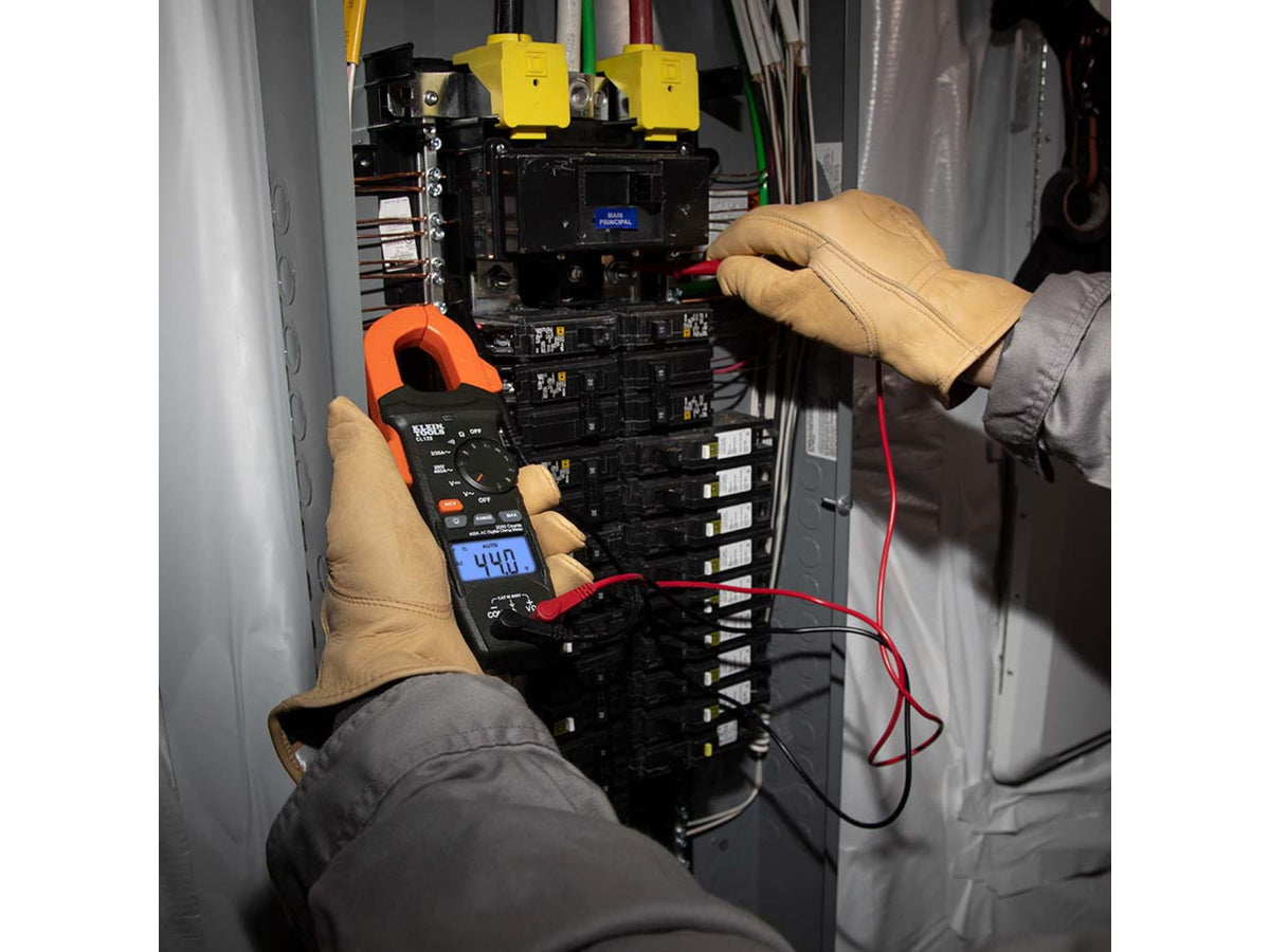 Klein Tools Clamp Meter Electrical Test Kit Orange/Black CL120KIT