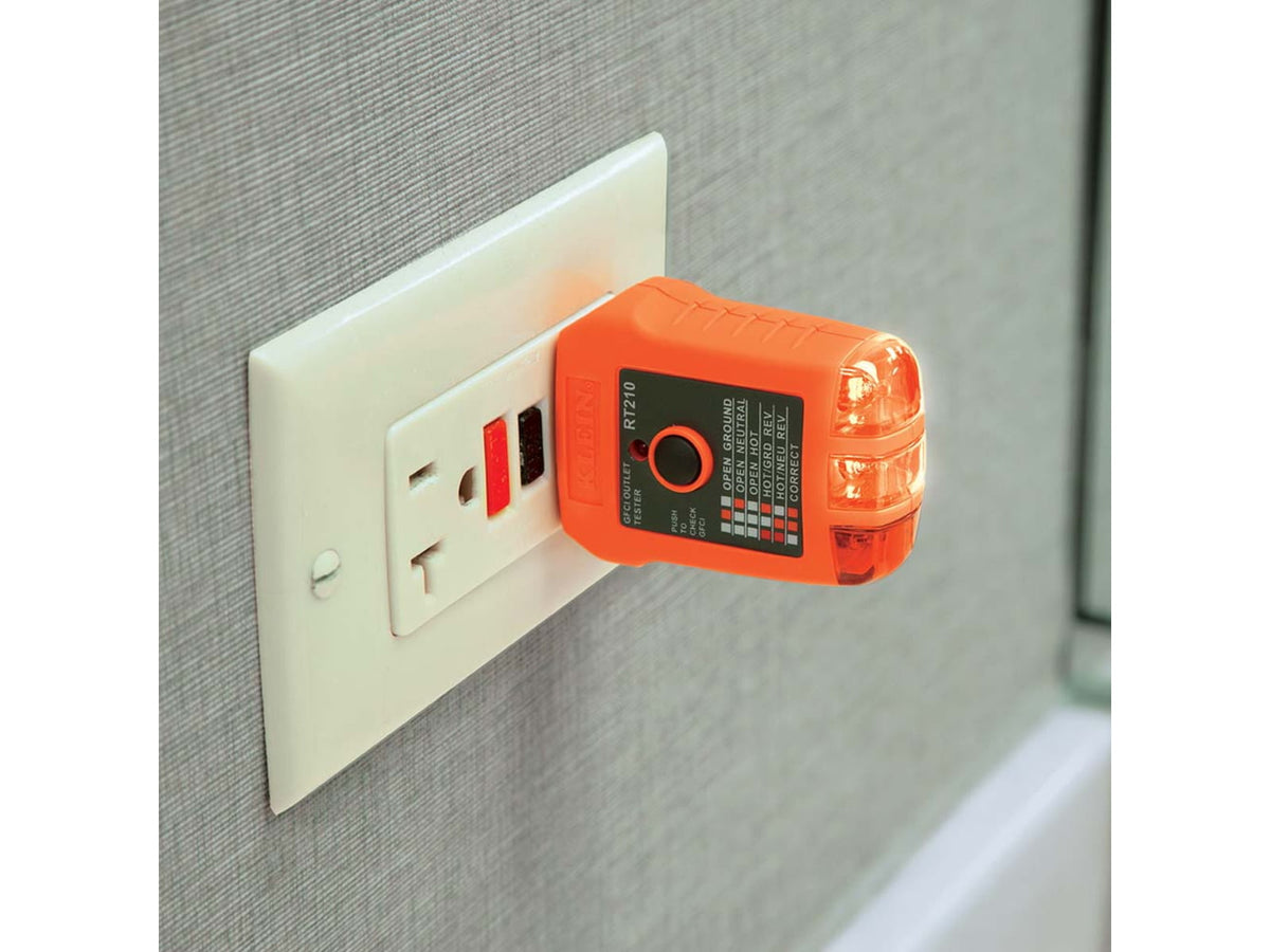 Klein Tools Clamp Meter Electrical Test Kit Orange/Black CL120KIT