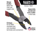 Klein Tools Crimper w/Wire Stripper/Cutter Forged