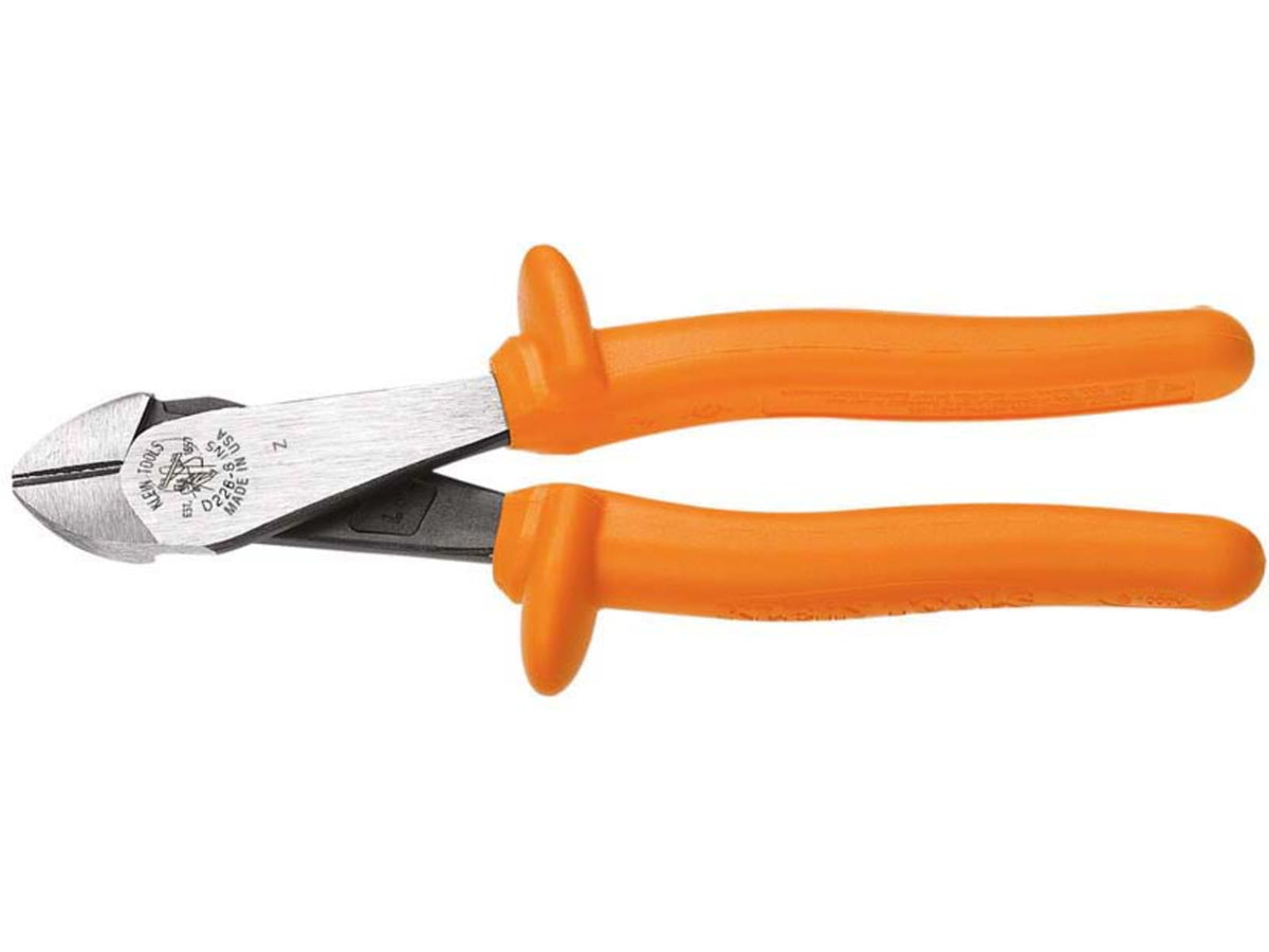 Klein Tools Diagonal Cutting Plier High Leverage 8In Orange D228-8-INS