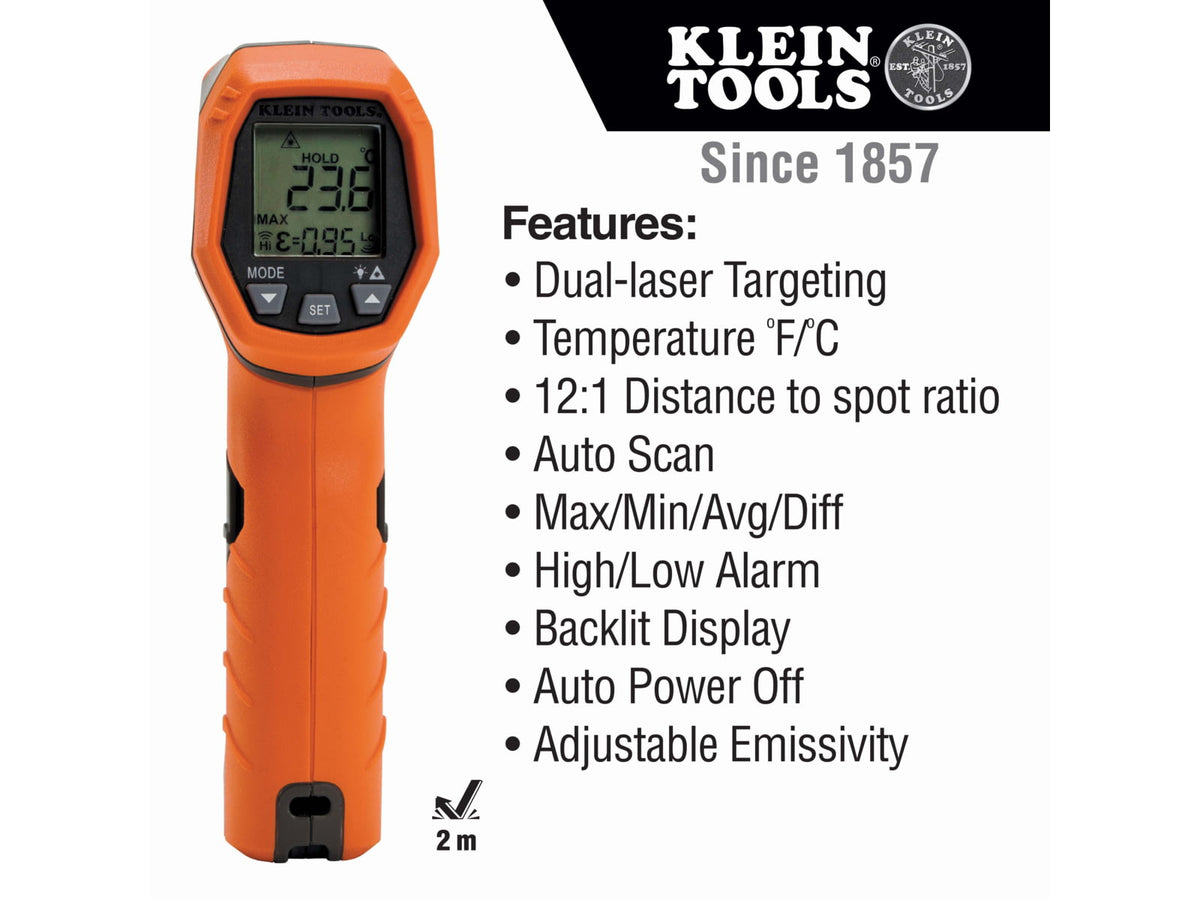 Klein Tools Dual-Laser Infrared Thermometer IR5 IR5