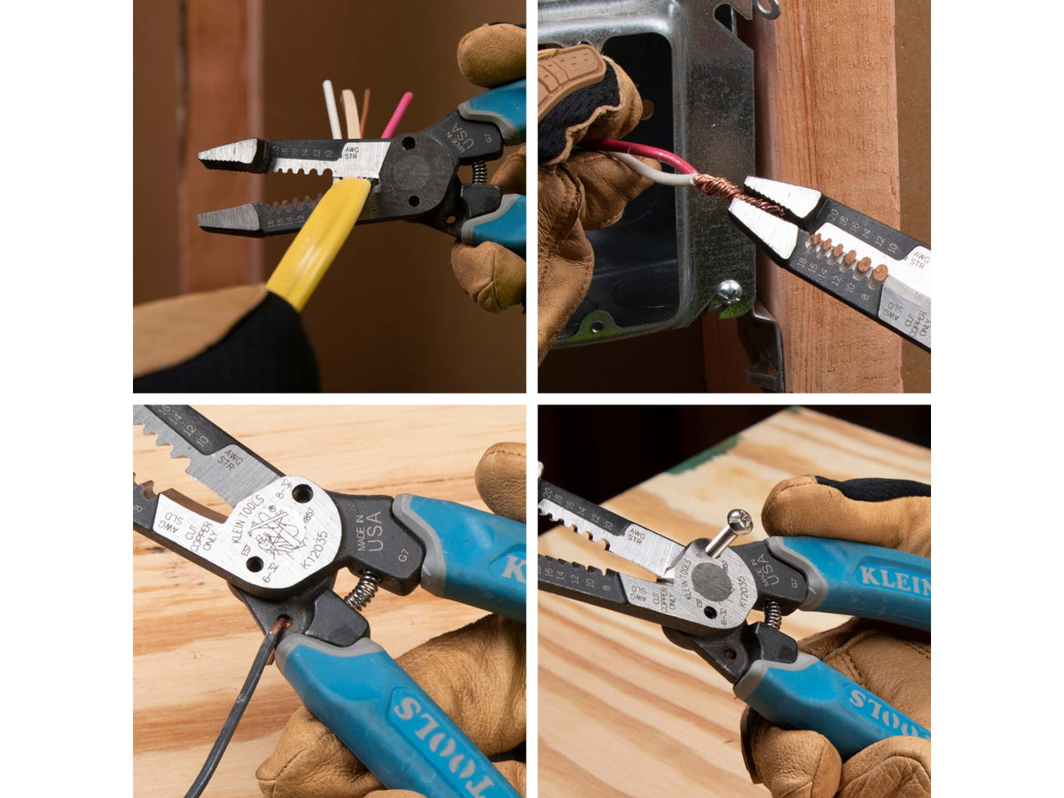 Klein Tools Heavy-Duty Shear Cut Wire Stripper 8-20AWG Klein-Kurve K12035