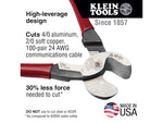 Klein Tools High-Leverage Cable Cutter Red 63225