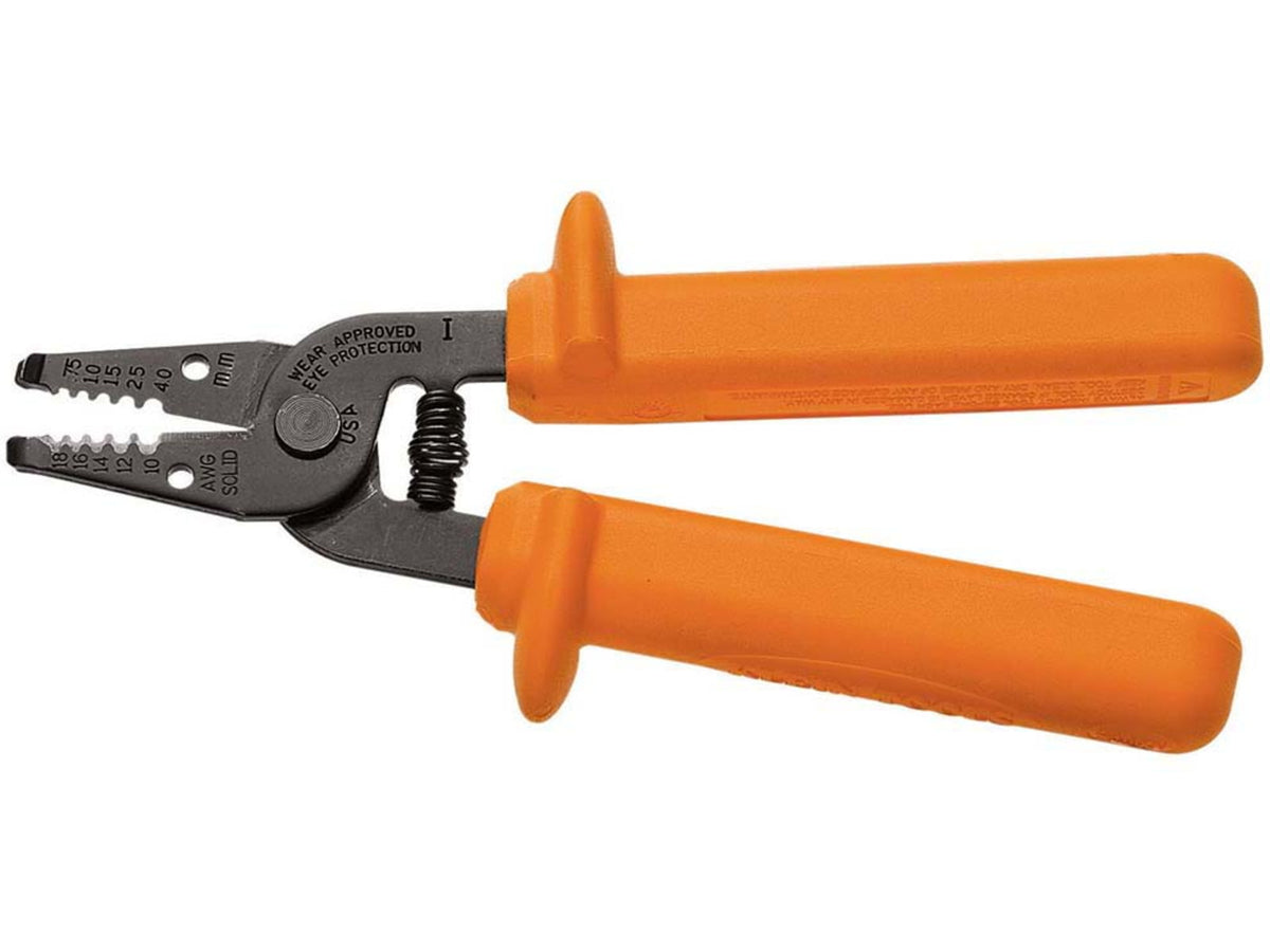 Klein Tools Insulated Wire Stripper and Cutter Orange 11045-INS