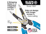 Klein Tools Klein-Kurve Heavy-Duty Wire Stripper/Cutter/Crimper Multi Tool 8-20 AWG Blue/White K12065CR