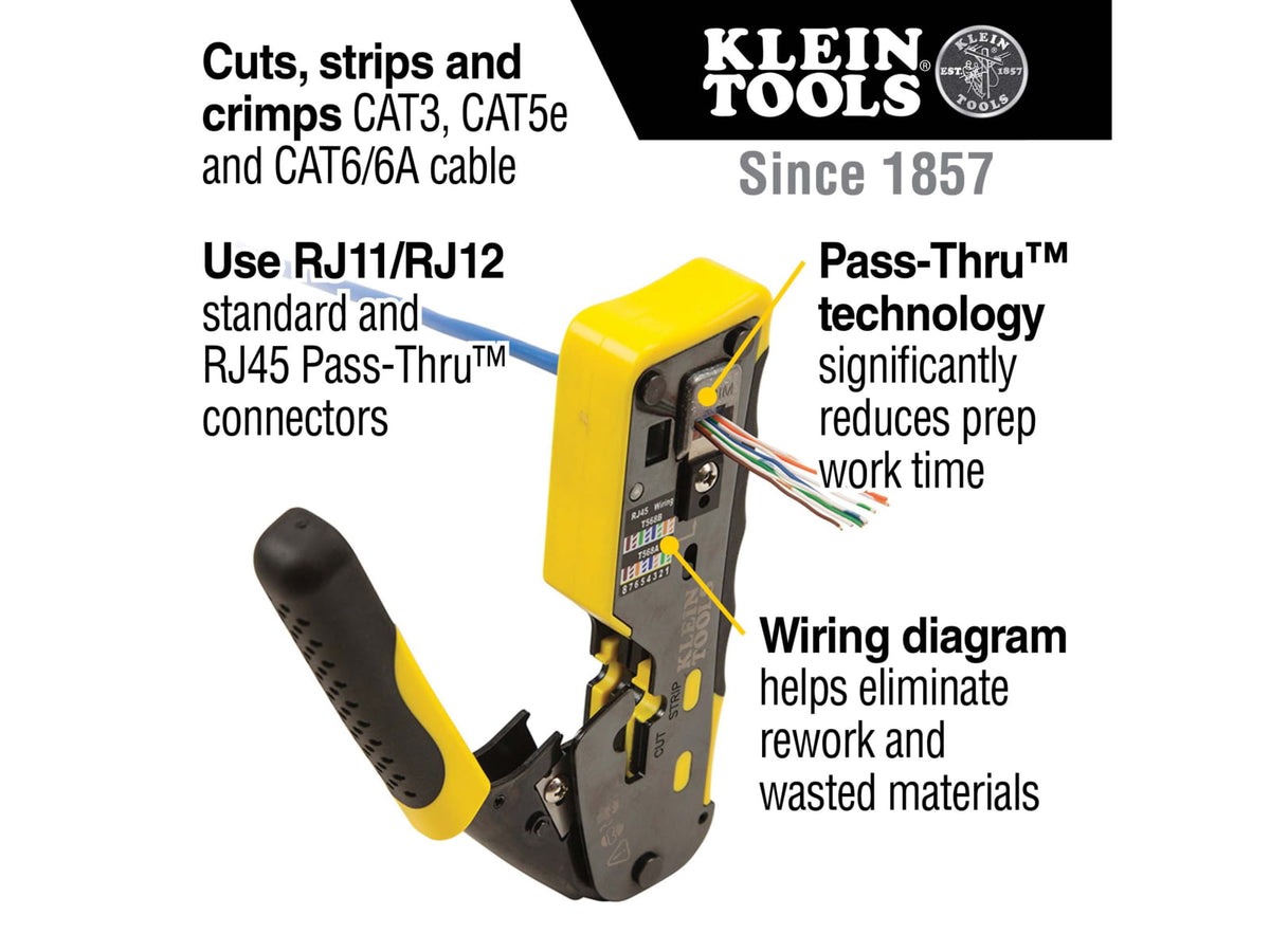 Klein Tools Modular Crimper Pass-Thru VDV226-110