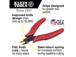 Klein Tools Precision Flush Cutter - Lightweight - 5" D275-5