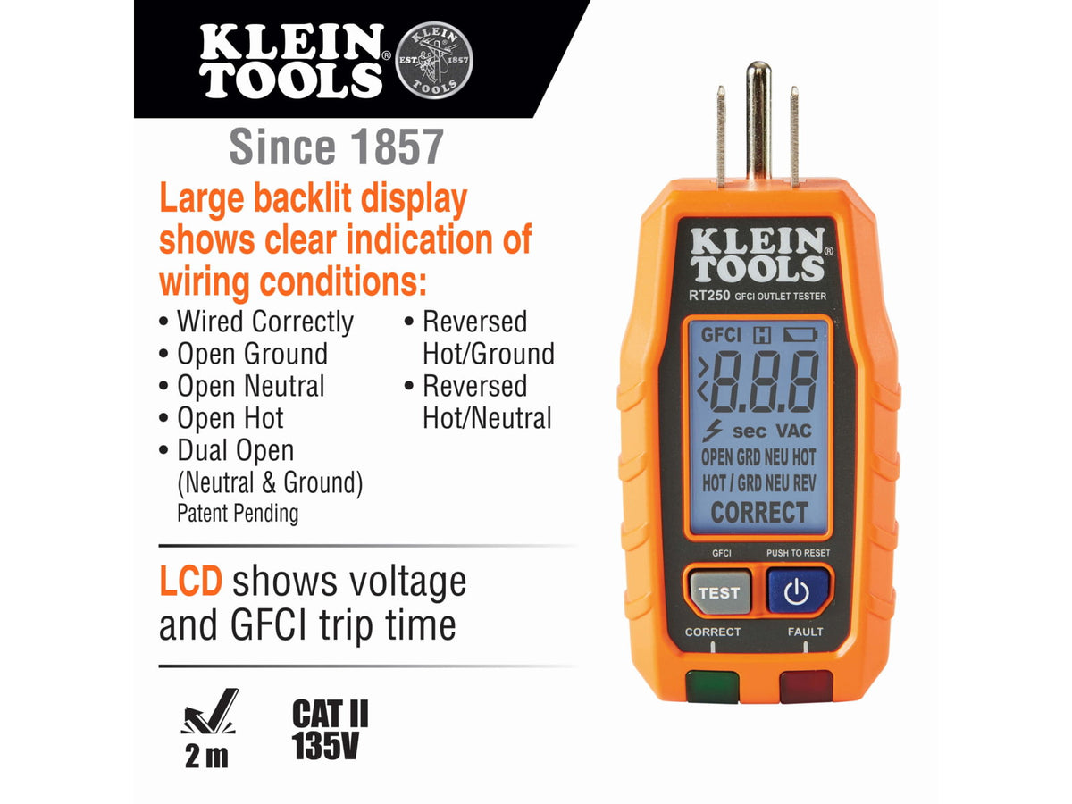 Klein Tools Premium Electrical Test Kit Orange/Black