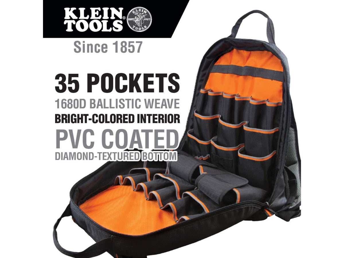 Klein Tools Pro Tool Gear Backpack Tradesman 55475