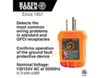 Klein Tools Receptacle Tester GFCI RT210