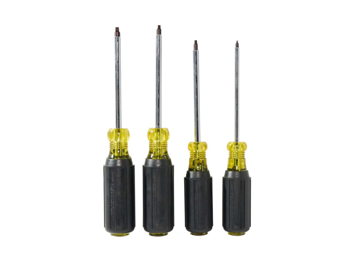 Klein Tools Square Reces Screwdriver Set 4Piece Black/Yellow 85664