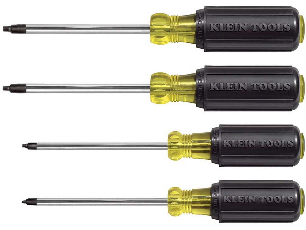 Klein Tools Square Reces Screwdriver Set 4Piece Black/Yellow 85664