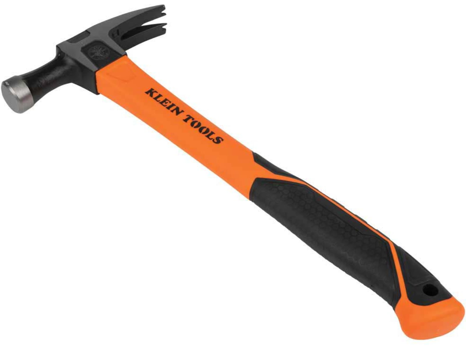 Klein Tools Straight-Claw Hammer 18oz 15In Orange/Black