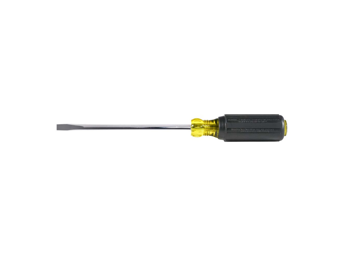 Klein Tools Wire Bending Cabinet Tip Screwdriver 6In Black/Yellow 605-6B